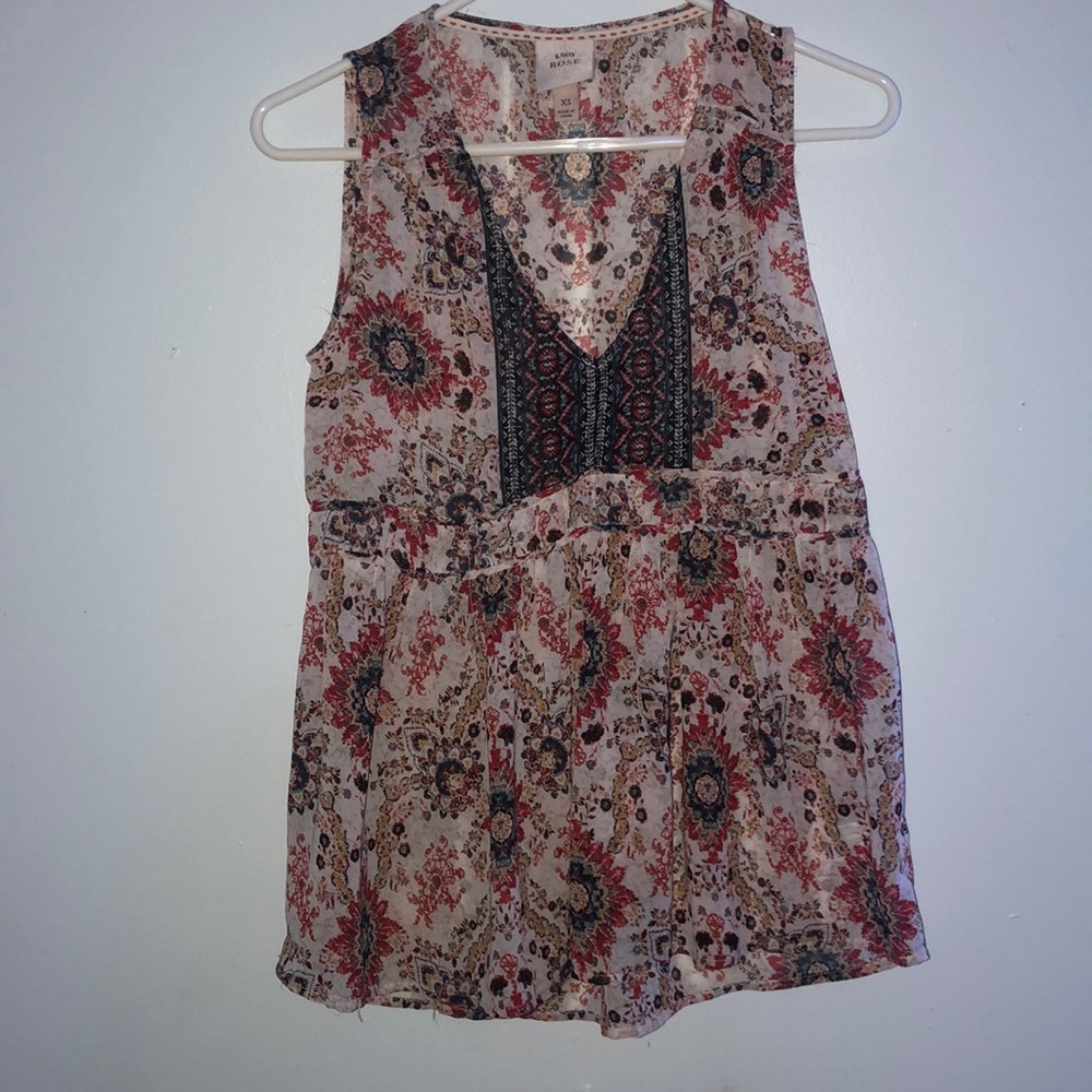 Sheer tank top